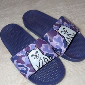 Ripndip Purple Camo Lord Nermal Slide Sandals